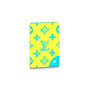 🔥 LOUIS VUITTON Pocket Organizer in bright yellow and blue.